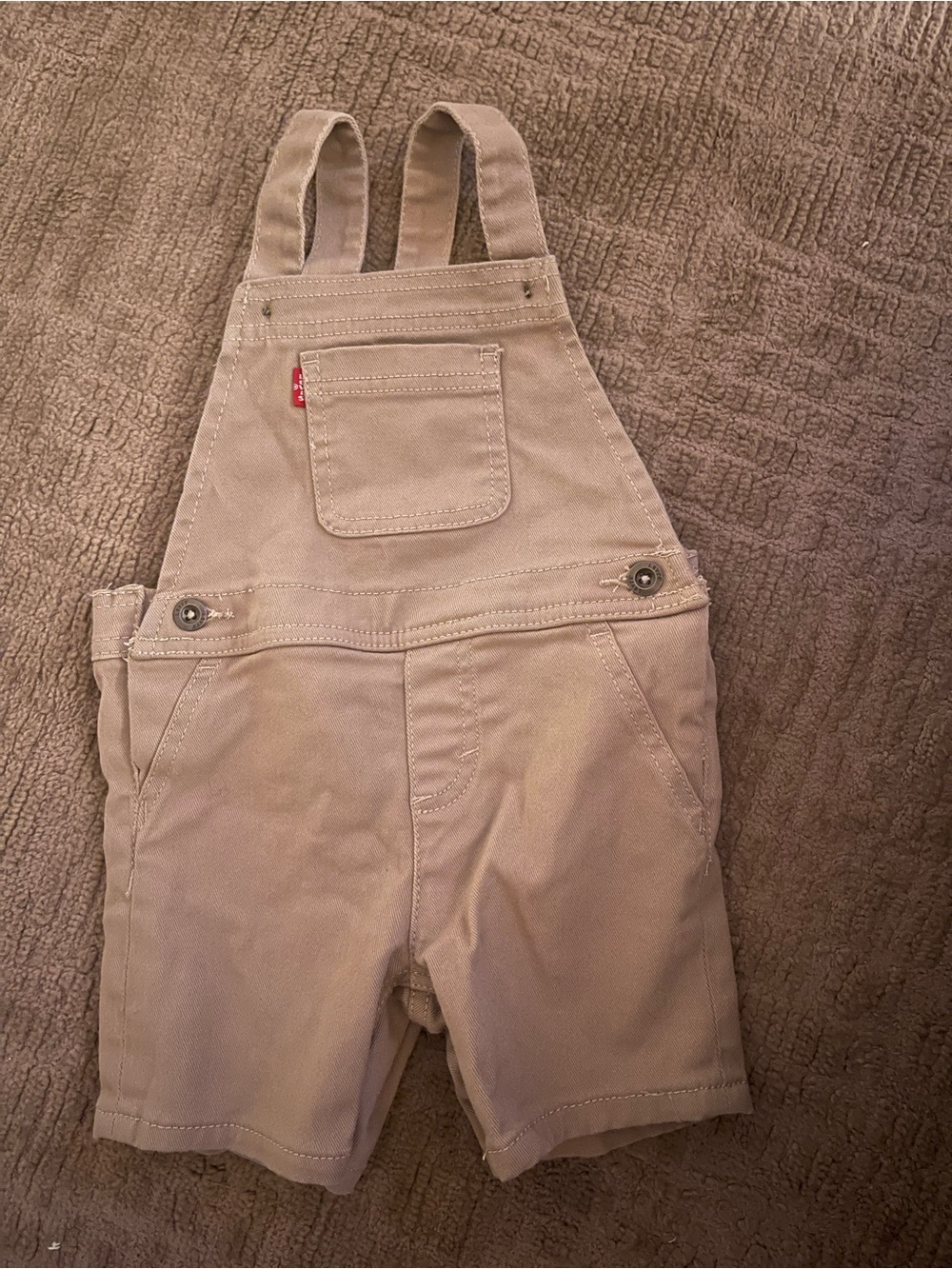 18 Months Tan Denim Levi Overalls